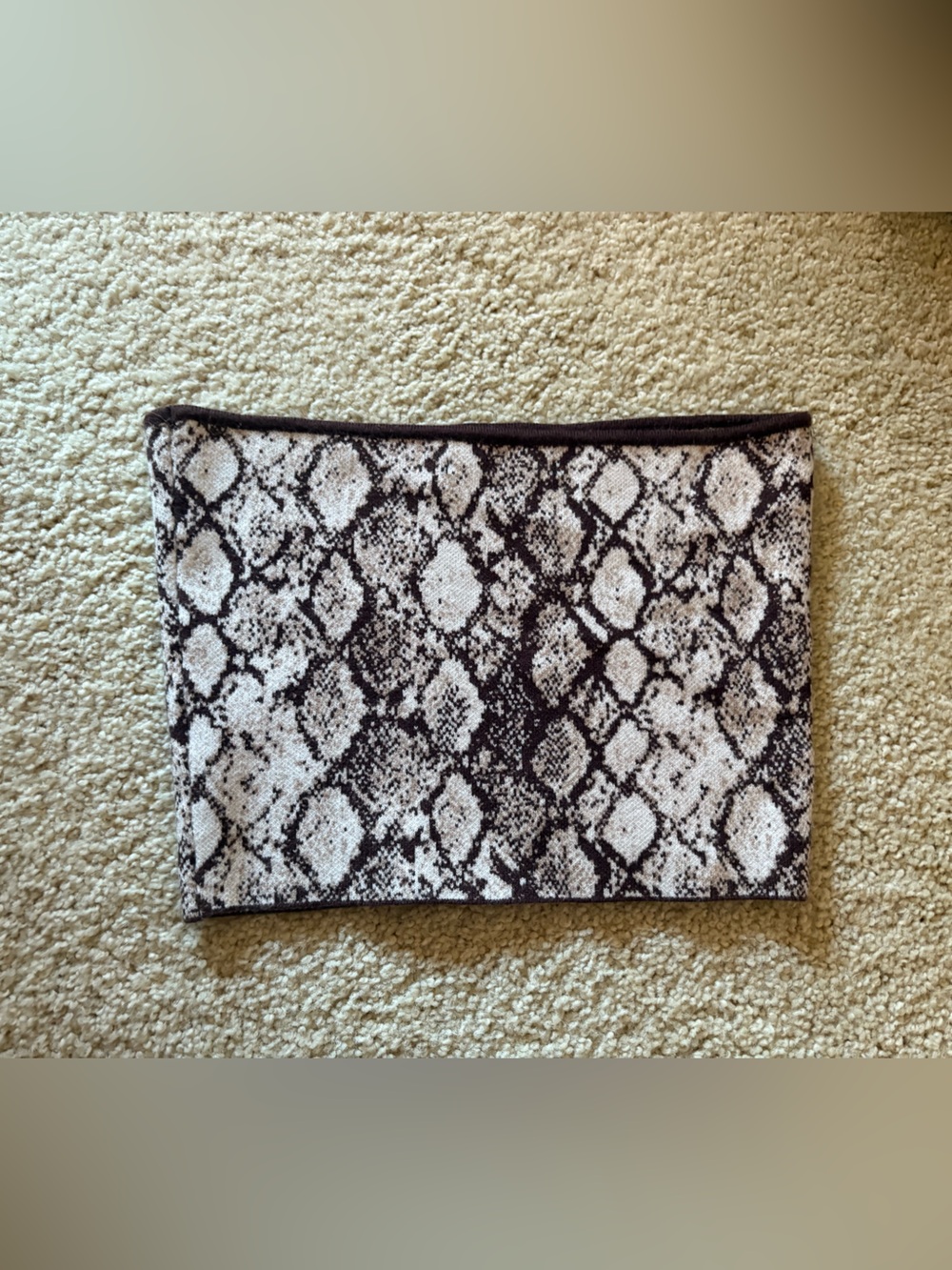 Snake print tube top